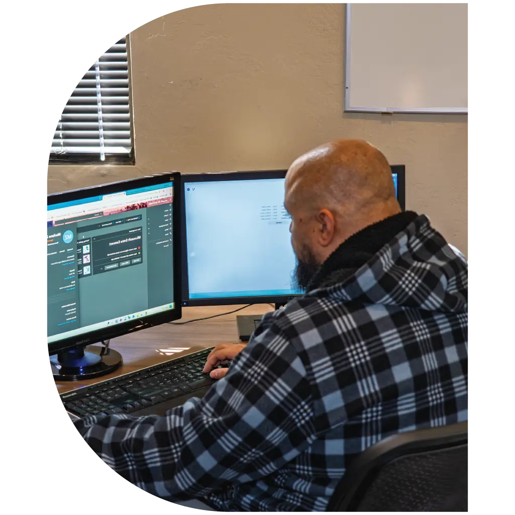 Title plant examination using Alphamax 3